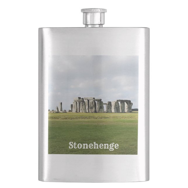 Petaca Frasco de recuerdo de Stonehenge Inglaterra (Anverso)