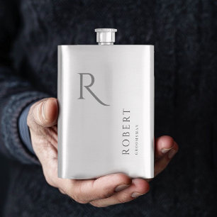 Petaca Frasco de regalo elegante y masculino con monogram