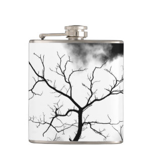 Petaca Frasco del arte de JTG del "árbol blanco"