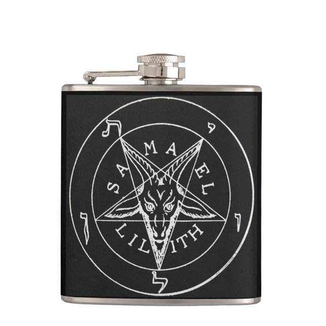 Petaca frasco del baphomet (Anverso)