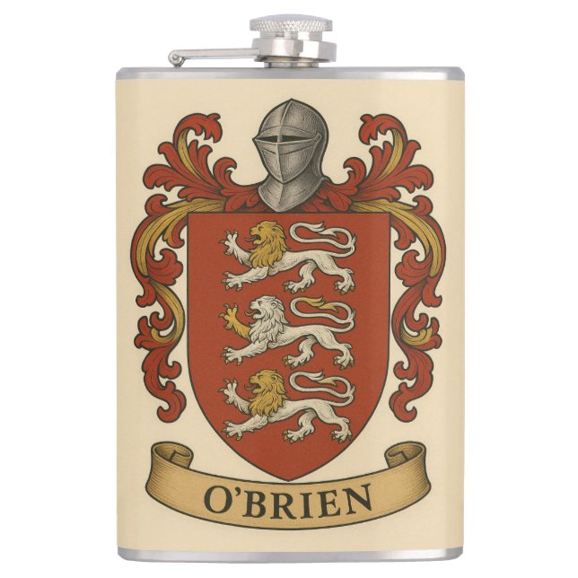 Petaca Frasco del Escudo de Armas de O'Brien (Anverso)