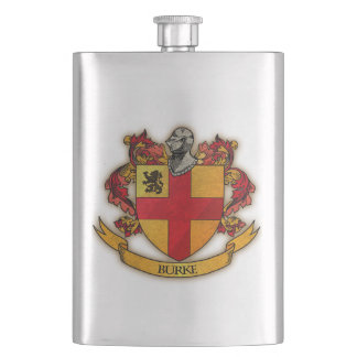 Petaca Frasco del escudo de Burke