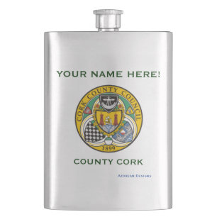 Petaca Frasco del personalizable de Cork* del condado