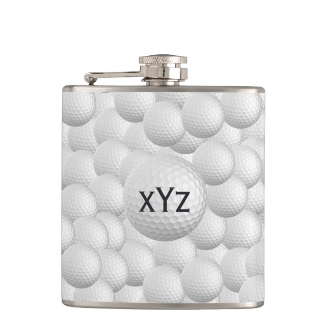 Petaca Frasco del personalizado de las pelotas de golf (Anverso)