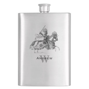 Petaca Frasco del personalizado del caballero del vintage