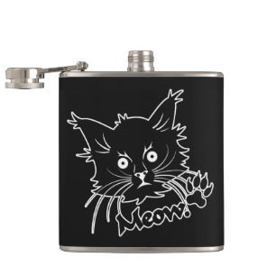 Petaca Frasco del personalizado del gato negro