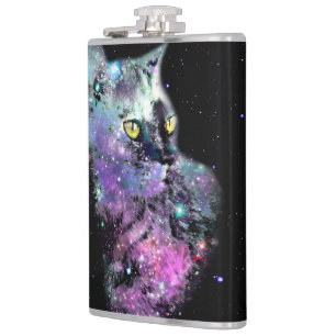 Petaca Frasco del vinilo del gato de la nebulosa
