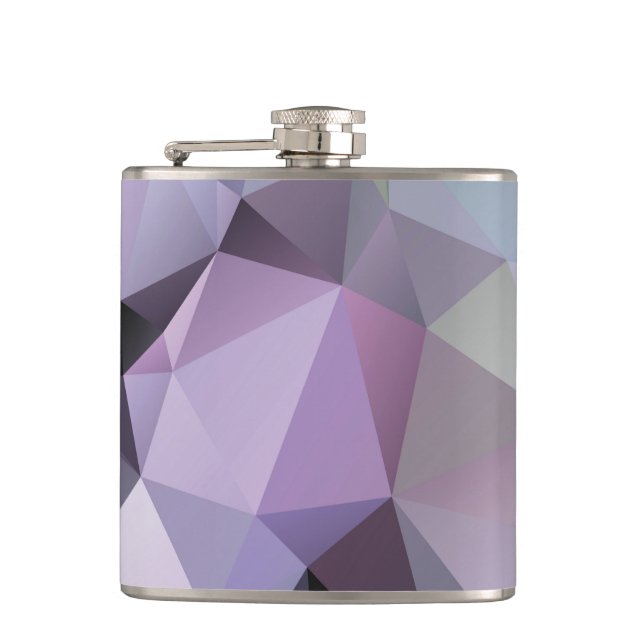 Petaca Frasco: Diseño-Sombras del polígono de la púrpura (Anverso)