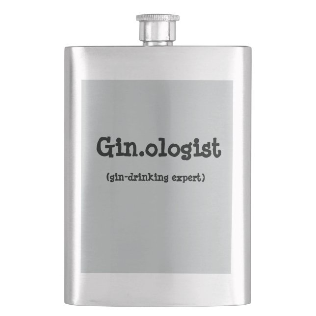 Petaca Frasco divertido de Gin.ologist (Anverso)
