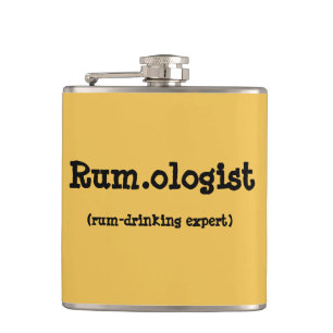 Petaca Frasco divertido de la cita de Rum.ologist