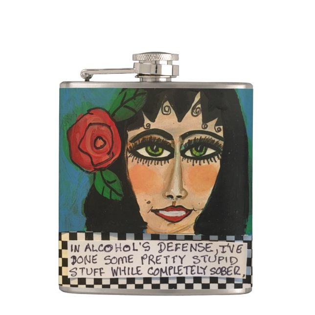 Petaca Frasco-En la defensa del alcohol (Anverso)