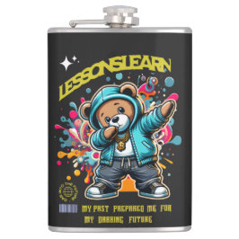 Petaca Frasco envuelto en vinilo DABBING FUTURE