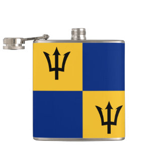 Petaca Frasco envuelto modelo de la bandera de Barbados