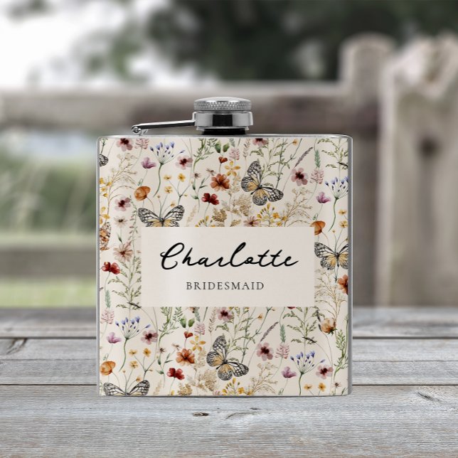 Petaca Frasco Floral Boho (Boho Floral Flask
)