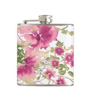 Petaca Frasco floral elegante del arte