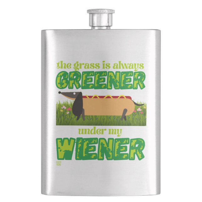 Petaca frasco gracioso "MI WIENER" (Anverso)