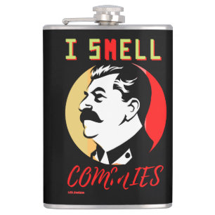Petaca frasco "I SMELL COMMIES 3 STALIN"