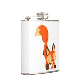 Petaca Frasco inquisitivo lindo de la cadera del Fox del 