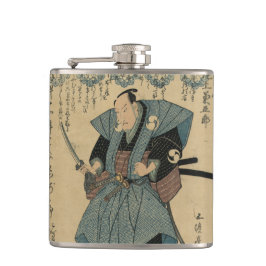 Petaca Frasco japonés del arte del vintage del samurai