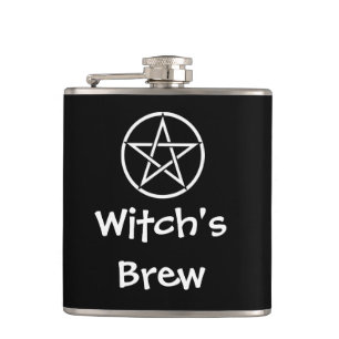 Petaca Frasco pagano de la cadera del pentáculo de Wicca