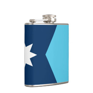 Petaca Frasco patriótico con la bandera de Minnesota, EE.