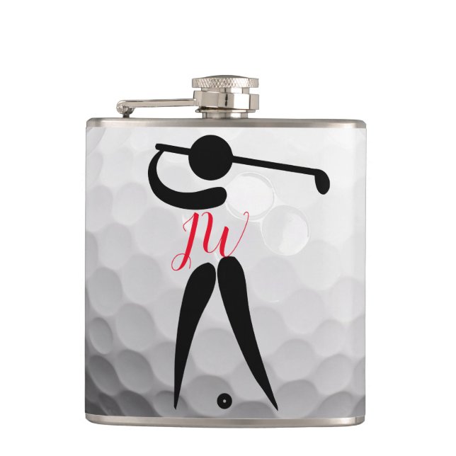 Petaca Frasco personalizado de la cadera del golf (Anverso)