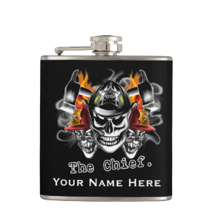 Petaca Frasco personalizado del bombero: El jefe
