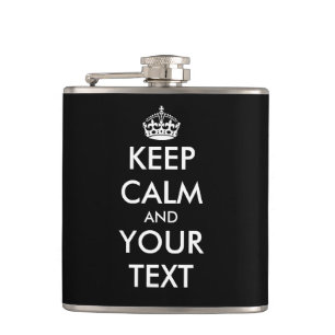 Petaca Frasco personalizado del regalo de KeepCalm para