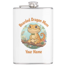 Frasco personalizado para mamá de dragón barbudo