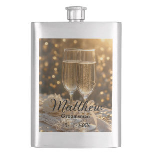 Petaca Frasco personalizado para padrino de boda con nomb