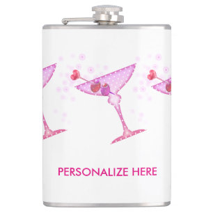 PETACA FRASCO PERSONALIZADO - PINK MARTINI