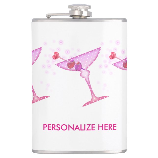 PETACA FRASCO PERSONALIZADO - PINK MARTINI (Anverso)