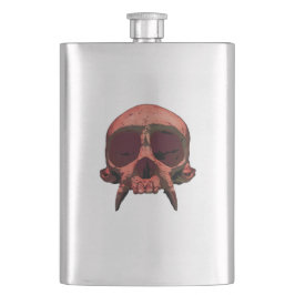 Petaca Frasco portátil Calavera Roja