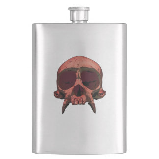 Petaca Frasco portátil Calavera Roja