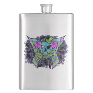 Petaca Frasco Premium Calavera Batwing