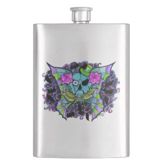 Petaca Frasco Premium Calavera Batwing