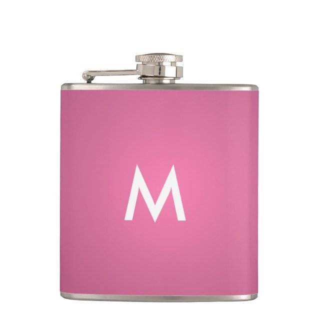 Petaca Frasco rosa personalizable (Anverso)