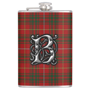 Petaca Frasco viejo de Escocia del tartán de Bruce del