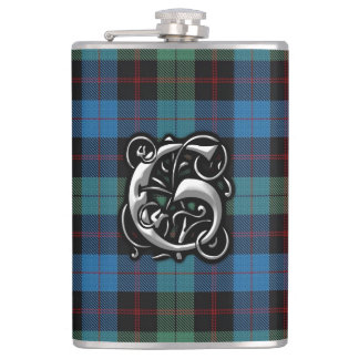 Petaca Frasco viejo de Escocia del tartán de Guthrie del