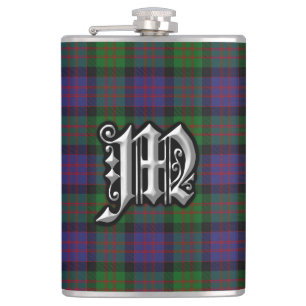 Petaca Frasco viejo de Escocia del tartán de MacDonald