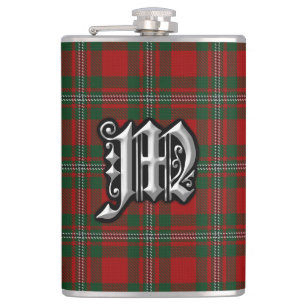 Petaca Frasco viejo de Escocia del tartán de MacGregor