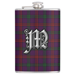 Petaca Frasco viejo de Escocia del tartán de Montgomery