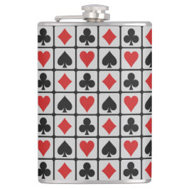 Petaca Frascos del personalizado del jugador de tarjeta