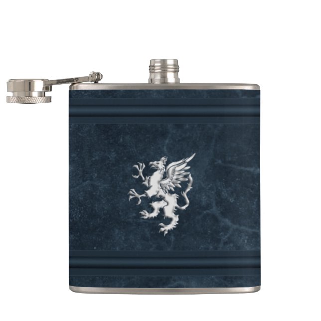 Petaca Frascos para bebidas y licores - Denim Stonewash (Abierto)