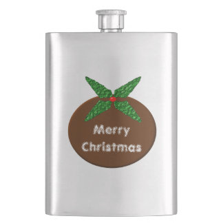 Petaca Frascos personalizados de pudín de Navidad