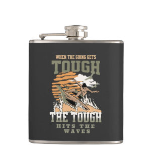 Petaca Frase De Cita Inspiradora De Duras Olas De Surf