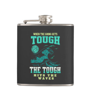 Petaca Frase De Cita Inspiradora De Duras Olas De Surf