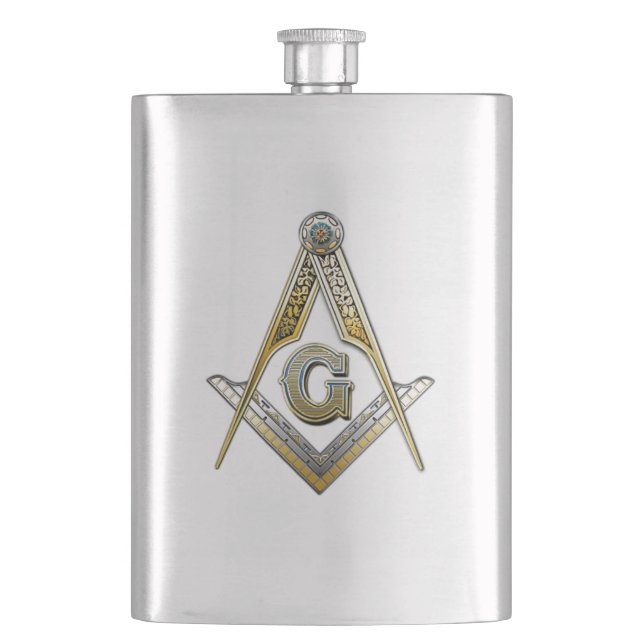 Petaca Freemason (Anverso)