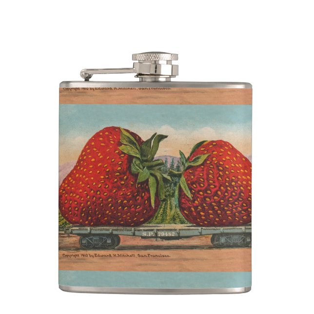 Petaca Fresas Gigante Fruto de la Antigüedad (Anverso)