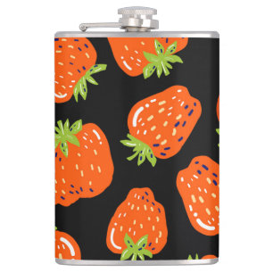 Petaca Fresas negras: Textura vintage sin foco